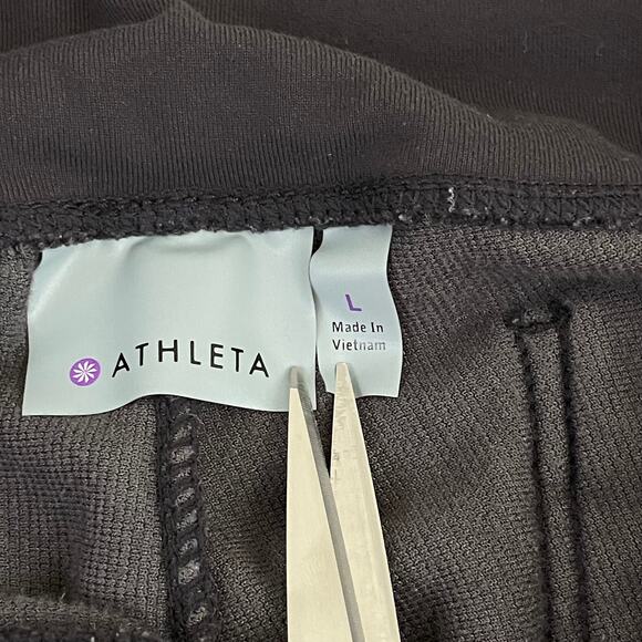 Athleta Leggings Women's L Metro High Rise Velvet Corduroy Gray - Picture 4 of 13